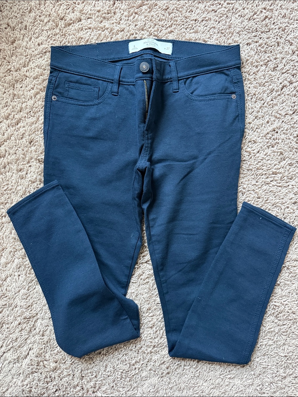 Abercrombie & Fitch Dark Navy Skinny Pants